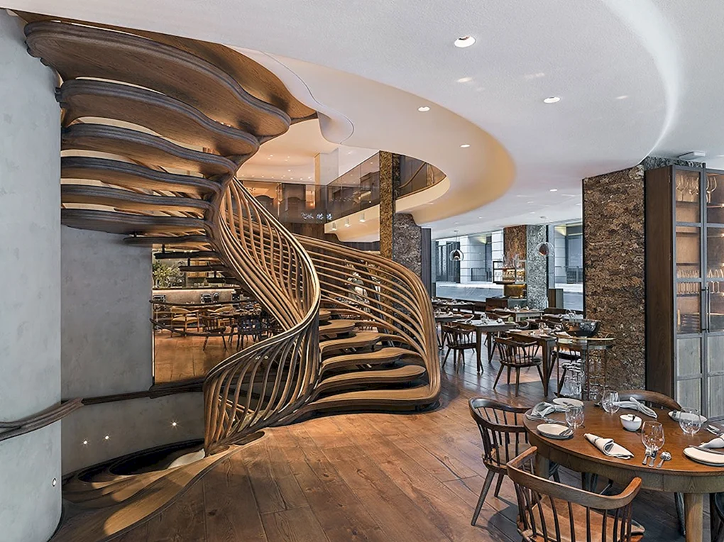 Лестница в ресторане Чичваркина в Лондоне