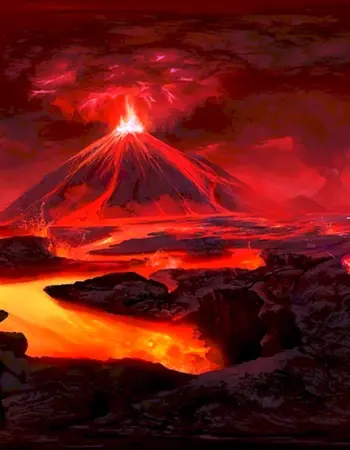 Вулканное лава королевство