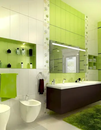 Зеленая ванная