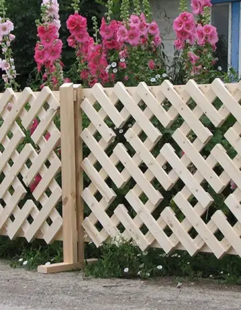 Забор декоративный деревянный